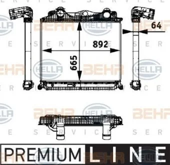 Інтеркулер HELLA 8ML376 724-321