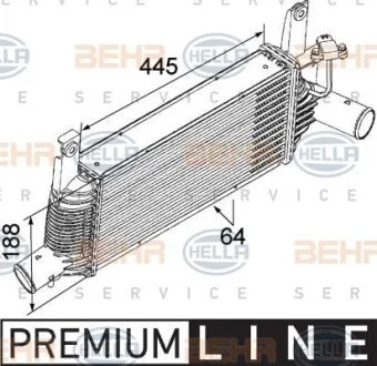 Интеркулер HELLA 8ML 376 746-041