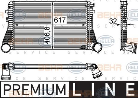 Интеркулер HELLA 8ML 376 746-061