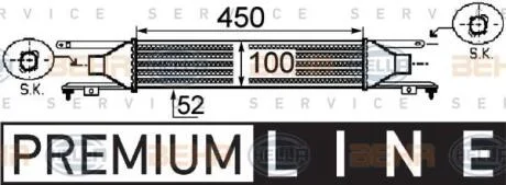 Интеркулер HELLA 8ML 376 755-731
