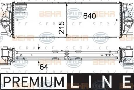 Интеркулер HELLA 8ML 376 777-391