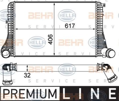 Интеркулер HELLA 8ML 376 787-621