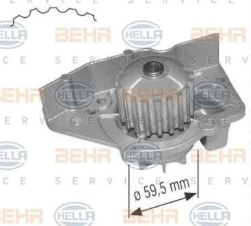 Помпа водяная HELLA 8MP 376 801-084