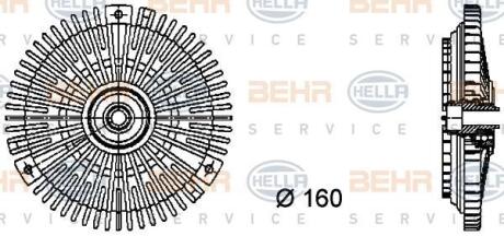 Вискомуфта в сборе HELLA 8MV 376 732-261
