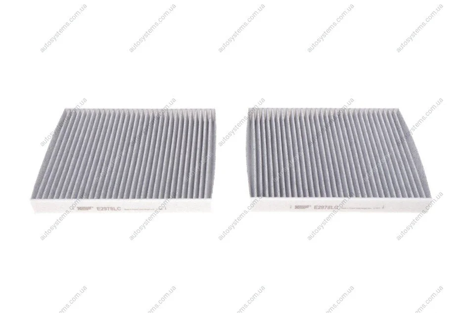 Фільтр салону BMW 5 (F10)/7 (F01) 2.0-6.0 08- (вугільний) (к-кт 2 шт.) HENGST FILTER E2978LC-2 (фото 1)