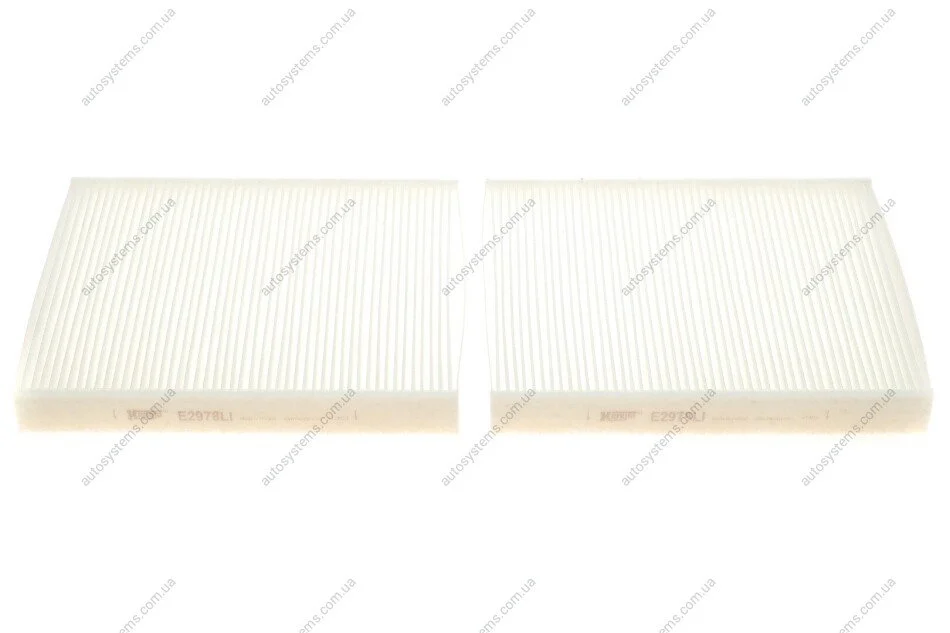 Фільтр салону BMW 5 (F10/F11/F07GT)/6 (F12/F13/F06GC) 10-18/7 (F01-F04) 08-15 (к-кт 2 шт.) HENGST FILTER E2978LI-2 (фото 1)