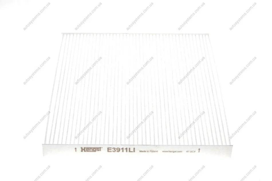 Фільтр салону Hyundai Santa Fe/Grandeur 12-/Sonata 09-15/Kia Optima 10- HENGST FILTER E3911LI (фото 1)