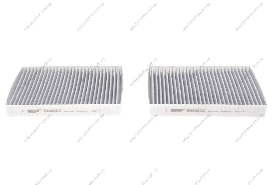 Фільтр салону BMW 5 (G30/F90)/7 (G11/G12) 15- (вугільний) (к-кт 2 шт.) HENGST FILTER E4938LC-2 (фото 1)