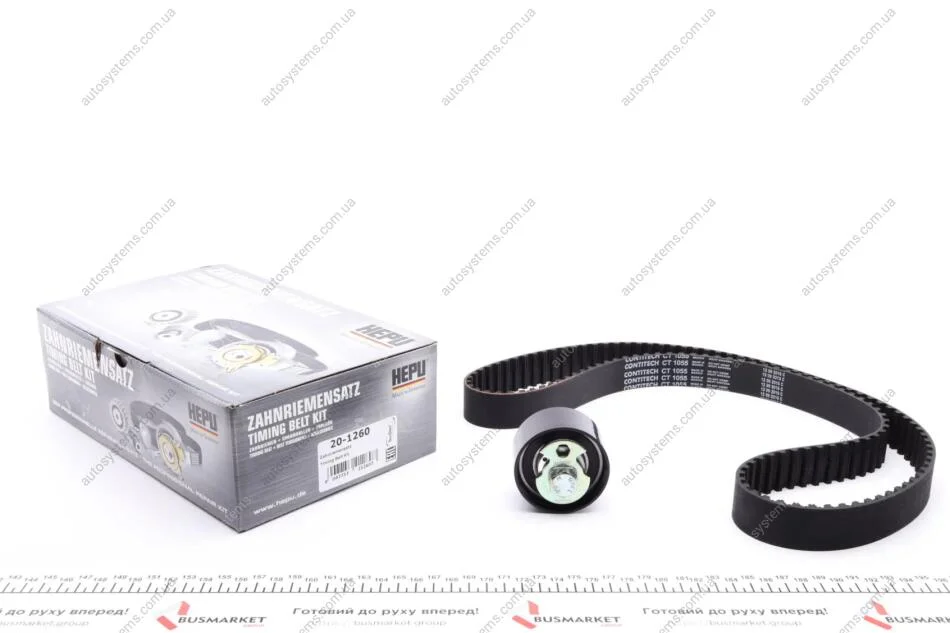 Комплект ГРМ Ford Transit 2.5 TDI 94-00 (130x27.6) HEPU 20-1260 (фото 1)