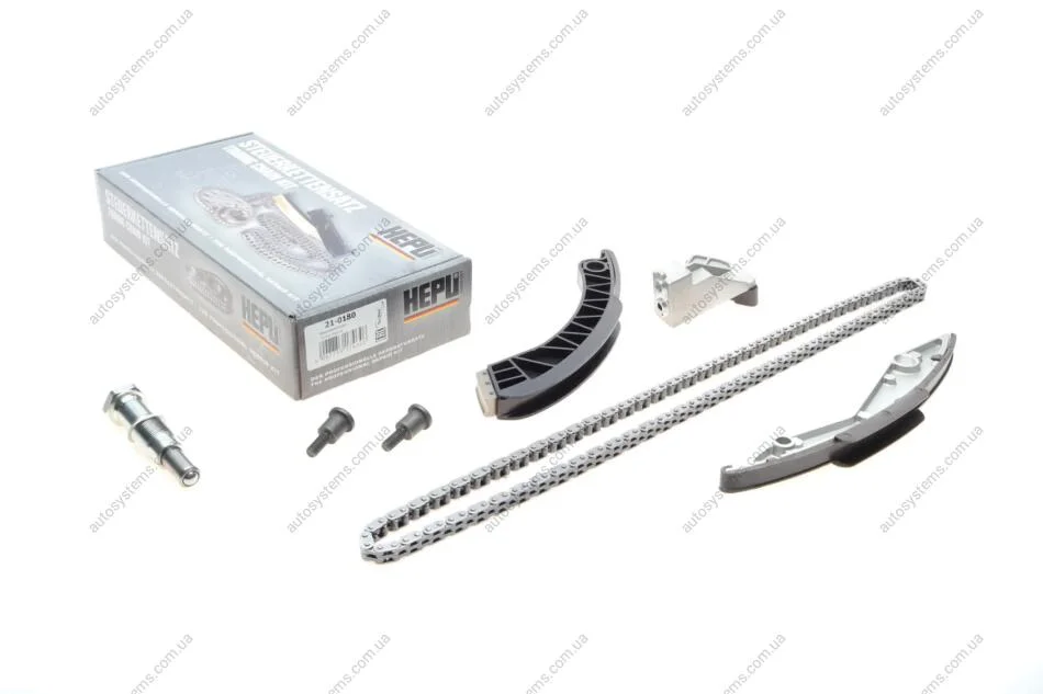 Комплект ланцюга ГРМ BMW 5 (E60/E61)/6 (E63)/7 (E65/E66/E67)/X1 (E84)/X5 (E70) 3.6-4.8 03- (N62/N62N) HEPU 21-0180 (фото 1)