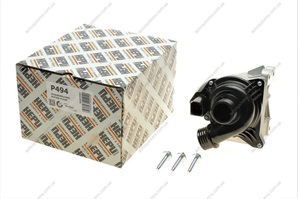 Помпа води BMW 3 (E90)/5 (F10)/X5 (E70)/X6 (E71/E72) 06-16 N55 B30/N54 B30 (Aftermarket version) HEPU P494 (фото 1)