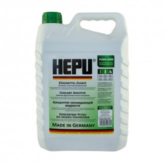 Антифриз (зелений) G11 (5L) (концентрат) HEPU P999-GRN-005