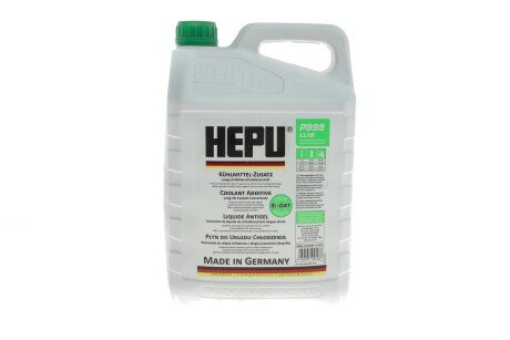 Антифриз (зелений) (5L) (1:1=-37°C) (концентрат) HEPU P999-LL18-005