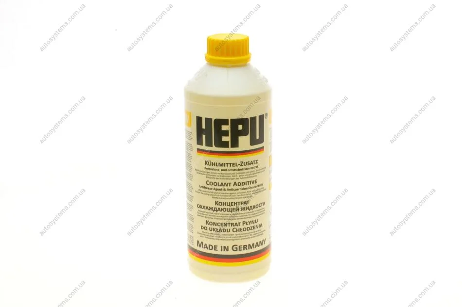 Антифриз (жовтий) G11 (1,5 л) (концентрат) HEPU P999-YLW (фото 1)