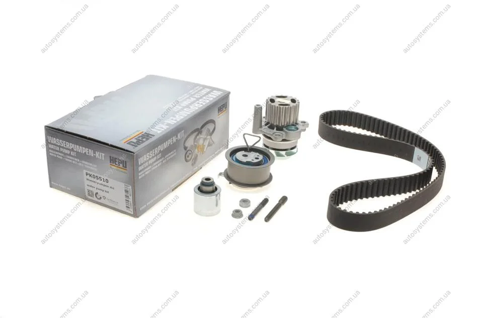 Комплект ГРМ + помпа VW Golf IV/Passat 1.9TDI 00-05/Seat Leon/Ibiza 1.9TDI 00-08 (120x30)(P551) HEPU PK05510 (фото 1)
