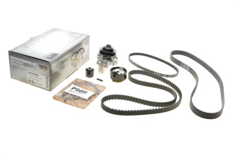 Комплект ГРМ + помпа Citroen C1/C3/C4/Peugeot 2008/208/301 1.2 12-(118x16)(+AC) HEPU PK09080