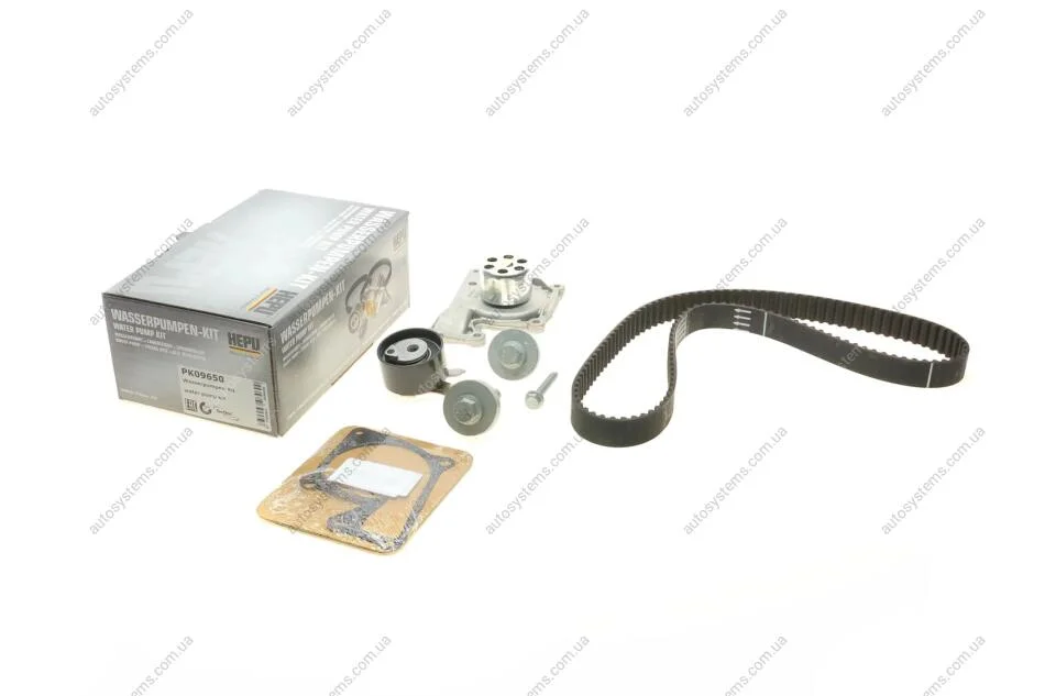 Комплект ГРМ + помпа Renault Kangoo/Duster/Scenic III/Megane III/VI/Laguna 1.5dCi 09- HEPU PK09650 (фото 1)