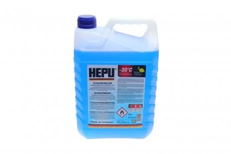 Омивач скла зима (5L) (-30°C) (1:1 -12°C) HEPU SK-C30-005