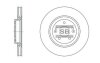 Тормозной диск передний вентилируемый Hi-Q (SANGSIN) SD1070 (фото 1)