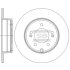 Тормозной диск задний невентилируемый Hi-Q (SANGSIN) SD1084 (фото 1)