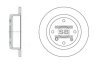 Тормозной диск задний невентилируемый Hi-Q (SANGSIN) SD3033 (фото 1)