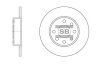 Тормозной диск передний невентилируемый Hi-Q (SANGSIN) SD5103 (фото 1)