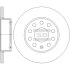 Тормозной диск задний невентилируемый Hi-Q (SANGSIN) SD5412 (фото 1)