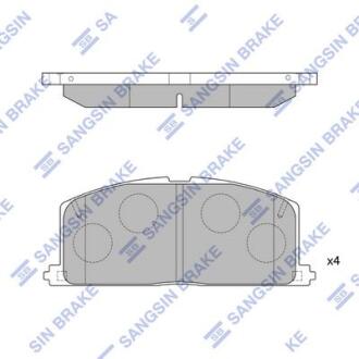 Комплект гальмівних колодок Hi-Q (SANGSIN) SP1105