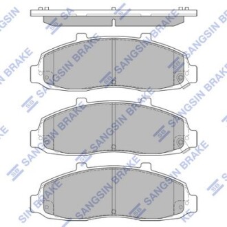 Тормозные колодки дисковые передние, комплект Hi-Q (SANGSIN) SP1282