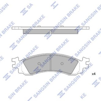 Тормозные колодки дисковые передние, комплект Hi-Q (SANGSIN) SP1510