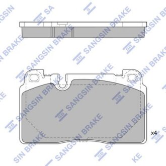 Тормозные колодки дисковые передние, комплект Hi-Q (SANGSIN) SP1960