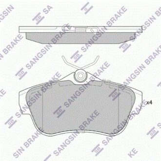 Тормозные колодки дисковые задние, комплект Hi-Q (SANGSIN) SP4149