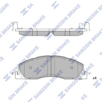 Тормозные колодки дисковые передние, комплект Hi-Q (SANGSIN) SP4317