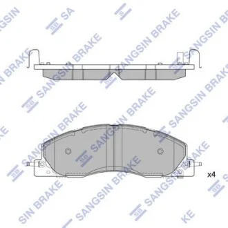 Тормозные колодки дисковые передние, комплект Hi-Q (SANGSIN) SP4317
