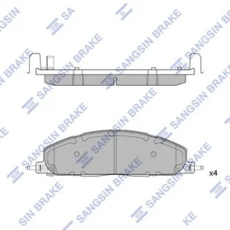 Тормозные колодки дисковые задние, комплект Hi-Q (SANGSIN) SP4318