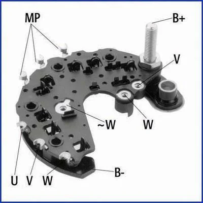 VW Мост диодный Audi A3,BMW E46,39,38,Opel Sintra,Renault Kangoo,Laguna, HITACHI 139723 (фото 1)