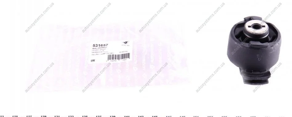 Сайлентблок балки (задньої) Renault Laguna II 01- (R) HUTCHINSON 531657 (фото 1)