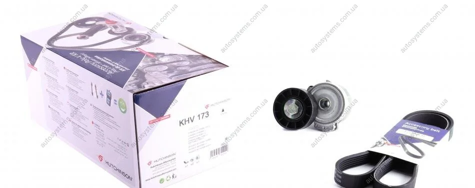 Комплект ремня генератора HUTCHINSON KHV 173 (фото 1)