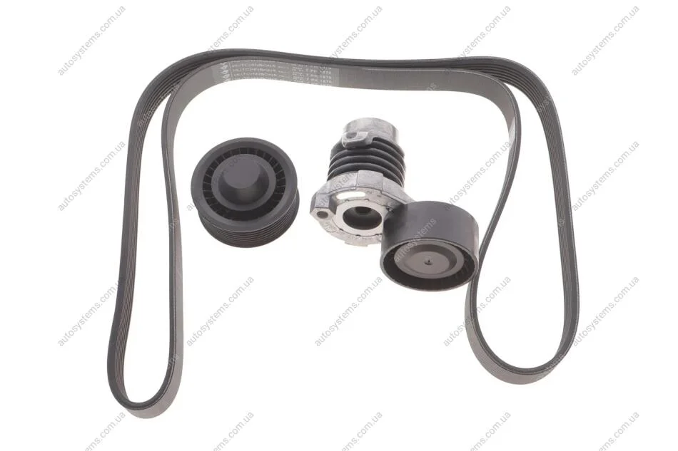 Комплект ременя генератора VW Passat 1.4-2.0 TDI 96-05 (4PK855) HUTCHINSON KHV 181 (фото 1)