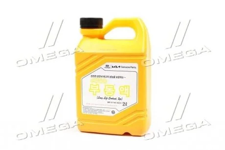 Антифриз-концентрат Hyundai/Kia Long Life Coolant, 2л. червоний Hyundai/Kia/Mobis 0710000201