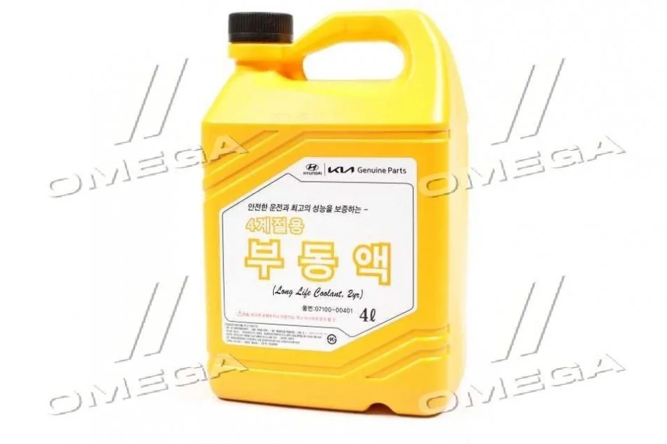 Антифриз-концентрат Hyundai/Kia Long Life Coolant, 4л. красный Hyundai/Kia/Mobis 0710000401 (фото 1)