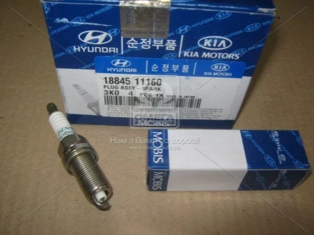 Свеча зажигания (IRIDIUM) Hyundai/Kia/Mobis 1884511160 (фото 1)