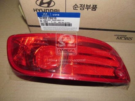 Катафот заднього бампера лв Hyundai/Kia/Mobis 924082B010