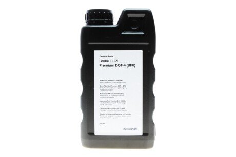 Рідина гальмівна DOT 4 Brake Fluid Premium (BF6) (1L) Hyundai/Kia/Mobis LP048APE001BFH