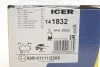 Колодки гальмівні (передні) Iveco Daily III/IV/V/VI 99-/Line 14-/City\'s 14-16 ICER 141832 (фото 13)