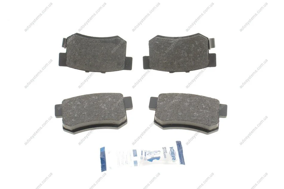 Колодки гальмівні (задні) Suzuki SX4/Swift 06-/Honda Accord 91-93/Civic 95-/Fiat Sedici 06-14 ICER 180798 (фото 1)