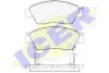 Колодки гальмівні (передні) Honda Civic V/VI/VII 91-05/CRX III 92-98/Jazz 08-14 ICER 180959 (фото 2)