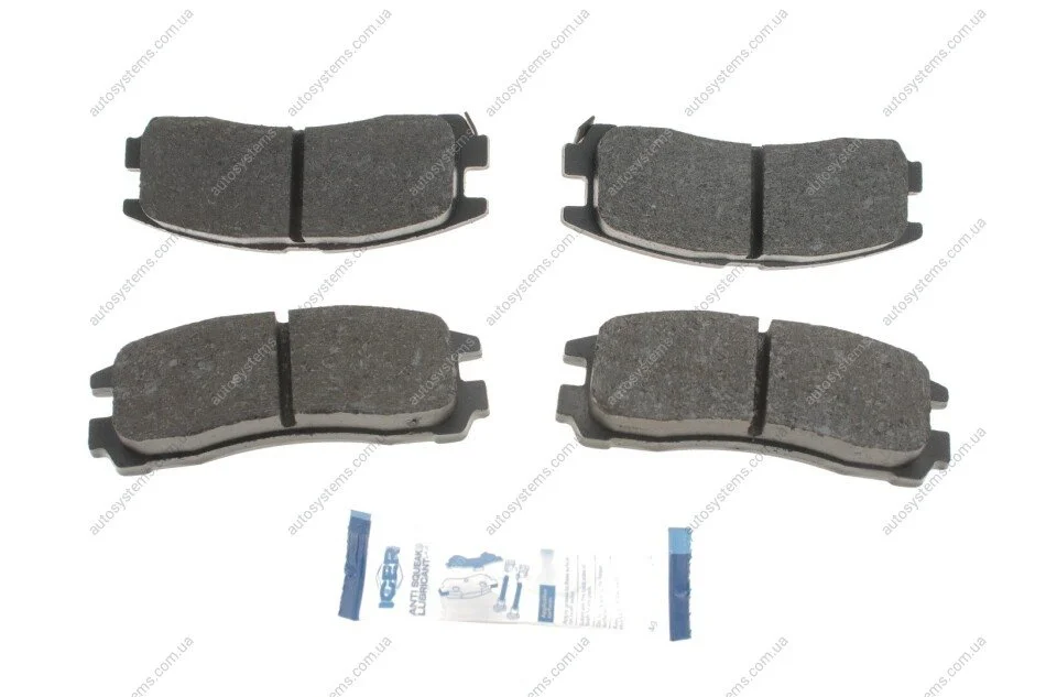 Колодки гальмівні (задні) Mitsubishi Galant 85-/L400 95-02/Eclipse 94-11/Pajero Pinin 99-07 ICER 180981 (фото 1)