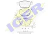 Колодки гальмівні (передні) Audi A4/A6 95-11/Skoda SuperB 01-08/VW Golf/Passat B5 97-06 ICER 181331 (фото 2)