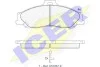Колодки гальмівні (передні) Ford Ranger 99-12/Mazda B-serie 99-06/BT-50 06- ICER 181580 (фото 7)
